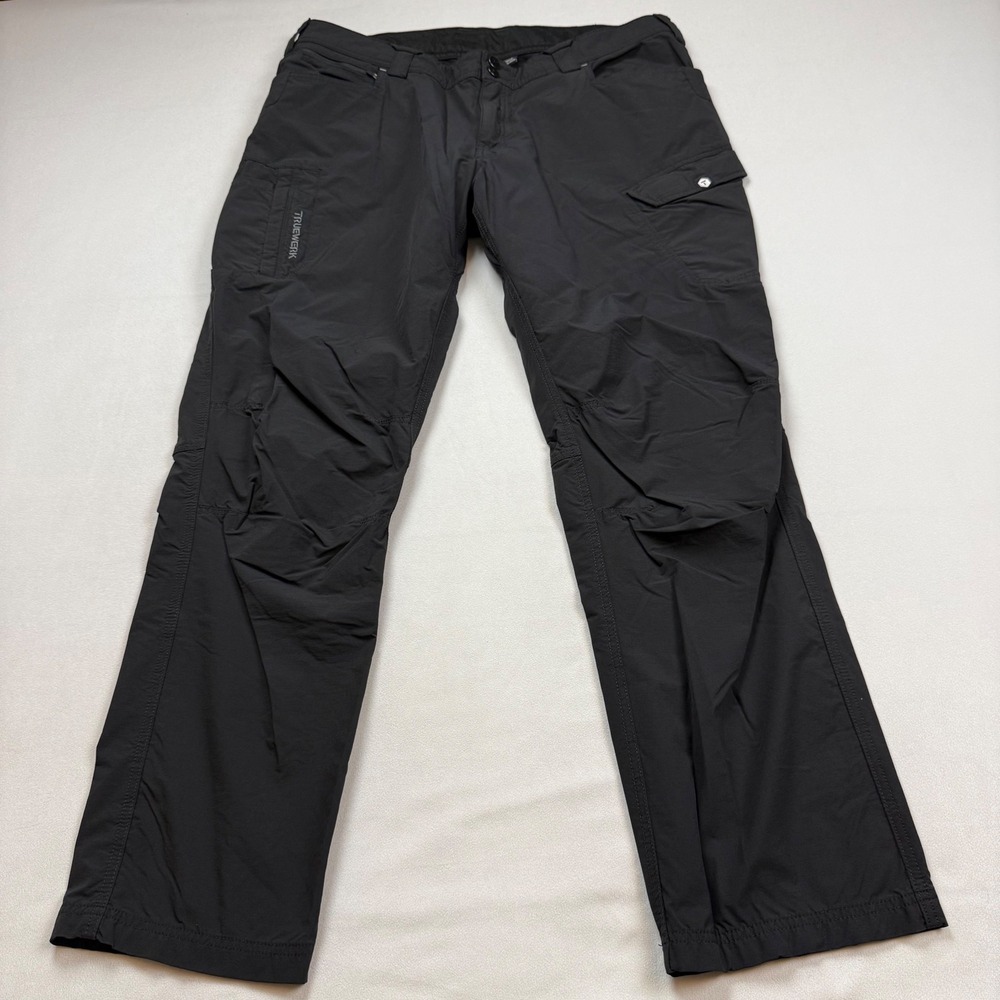 Truewerk T1 Werkpant Mens 40W 32L Black Technical Work Pants Lightweight Stretch